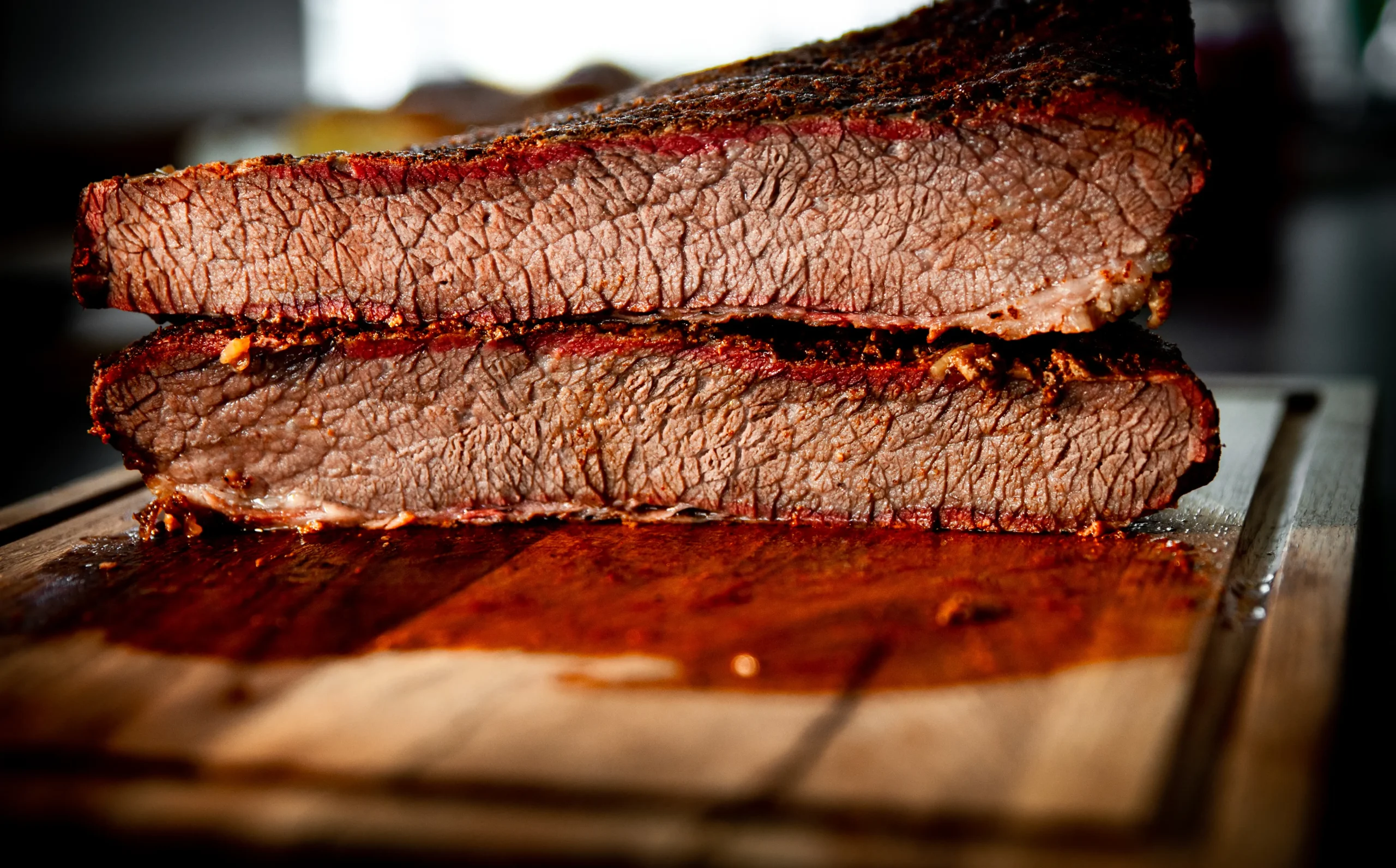 Brisket whole packer met bark en rookring